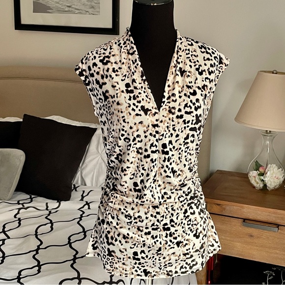 Vince Camuto Leopard Print Tank - Picture 1 of 7